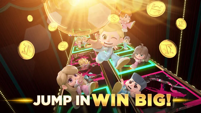 Gold coins and basketballs falling into a Winzir Casino branded trophy, symbolizing bonuses